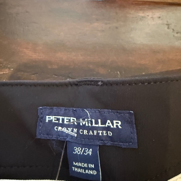 Peter Millar Crown Crafted Bingham Performance 5 Pocket Pants Black 38x34 $185 - Picture 7 of 8